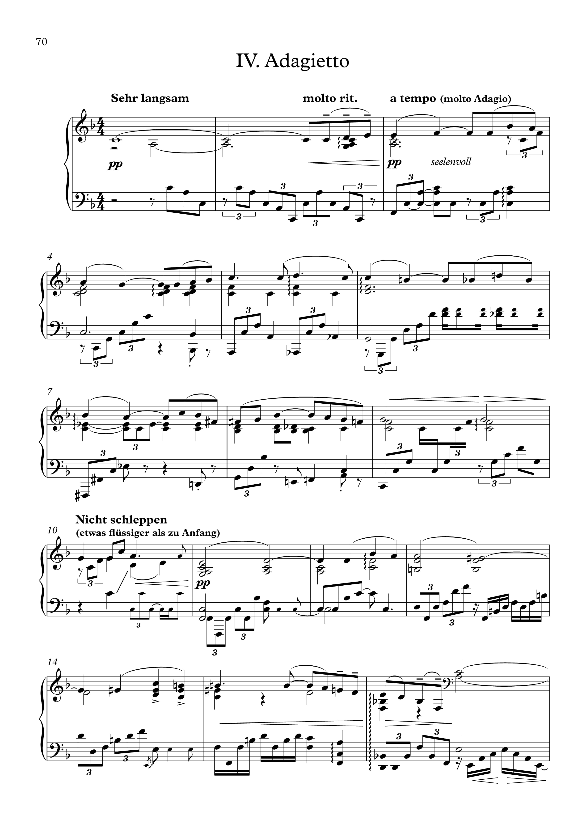 dalla 5.a Sinfonia Mahler ; riduzione per pianof 28060 Spartito Adagietto G 